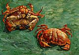 Vincent Van Gogh Canvas Paintings - Two Crabs